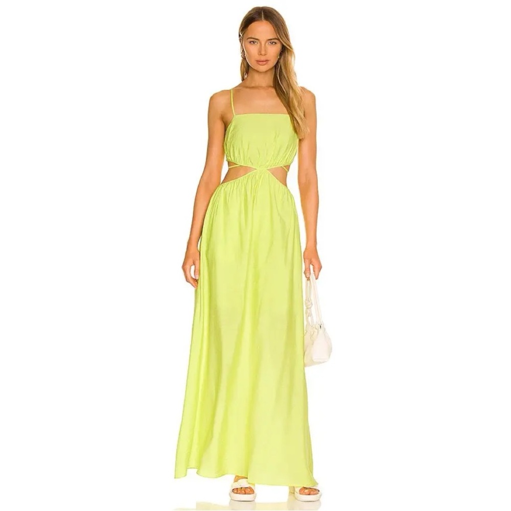 JONATHAN SIMKHAI Amora Maxi Dress In Green